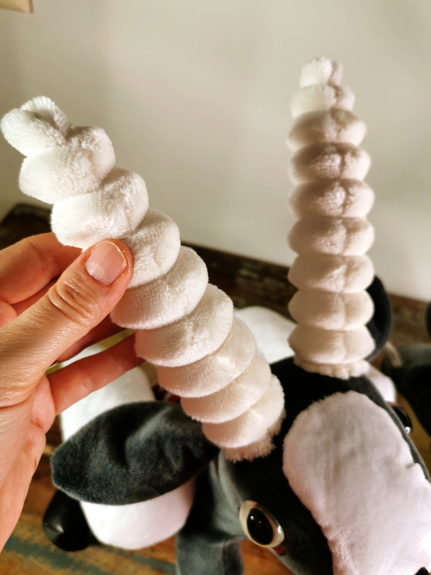 Zombie Goatz Plush from Goat Simulator, custom plush glow in the dark eyes
