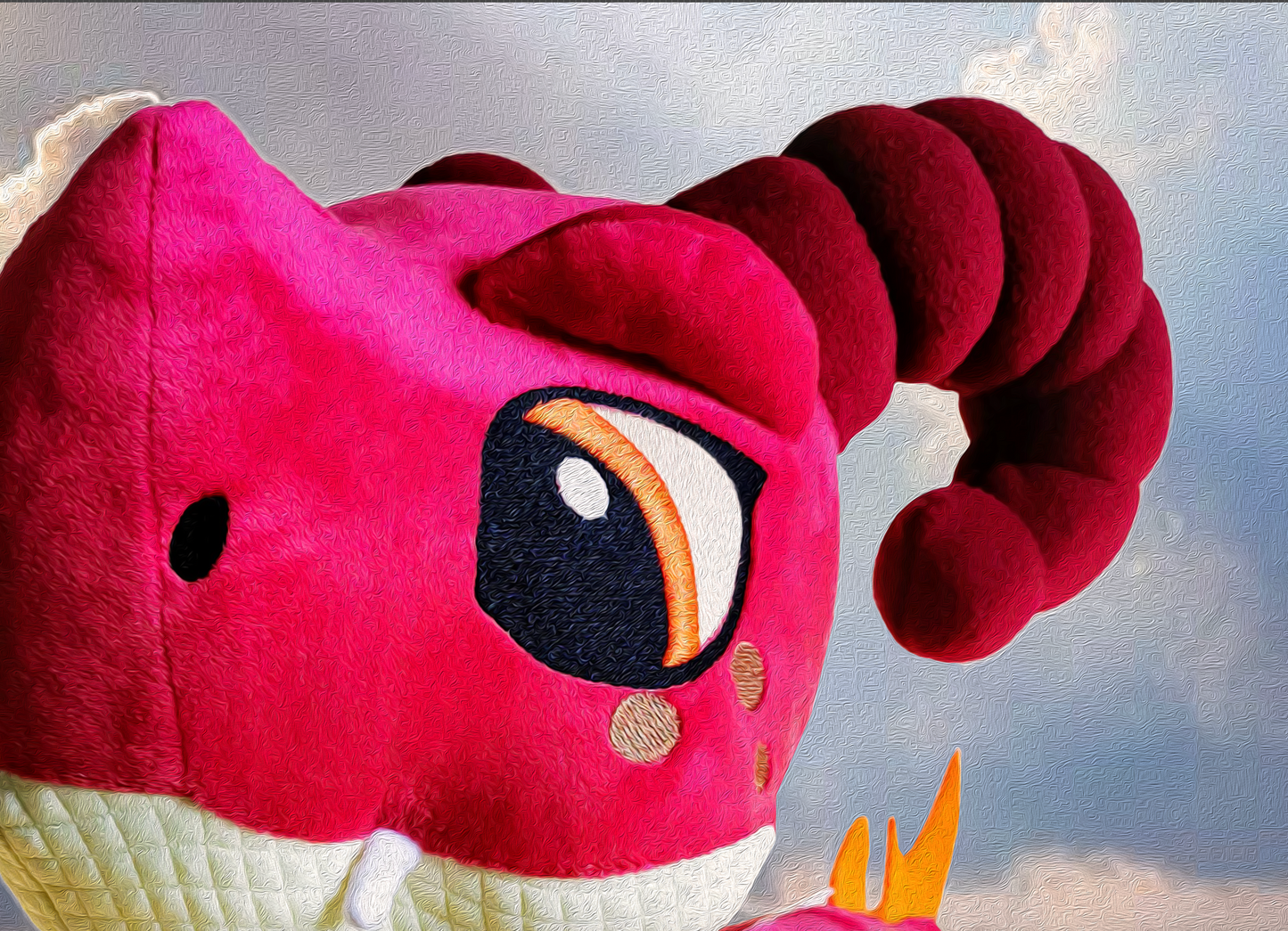 Aggro Fire Fury Digital art to download & print, Aggro custom plush poster, Room decor for kids, Dragon Art Wall decor as digital download