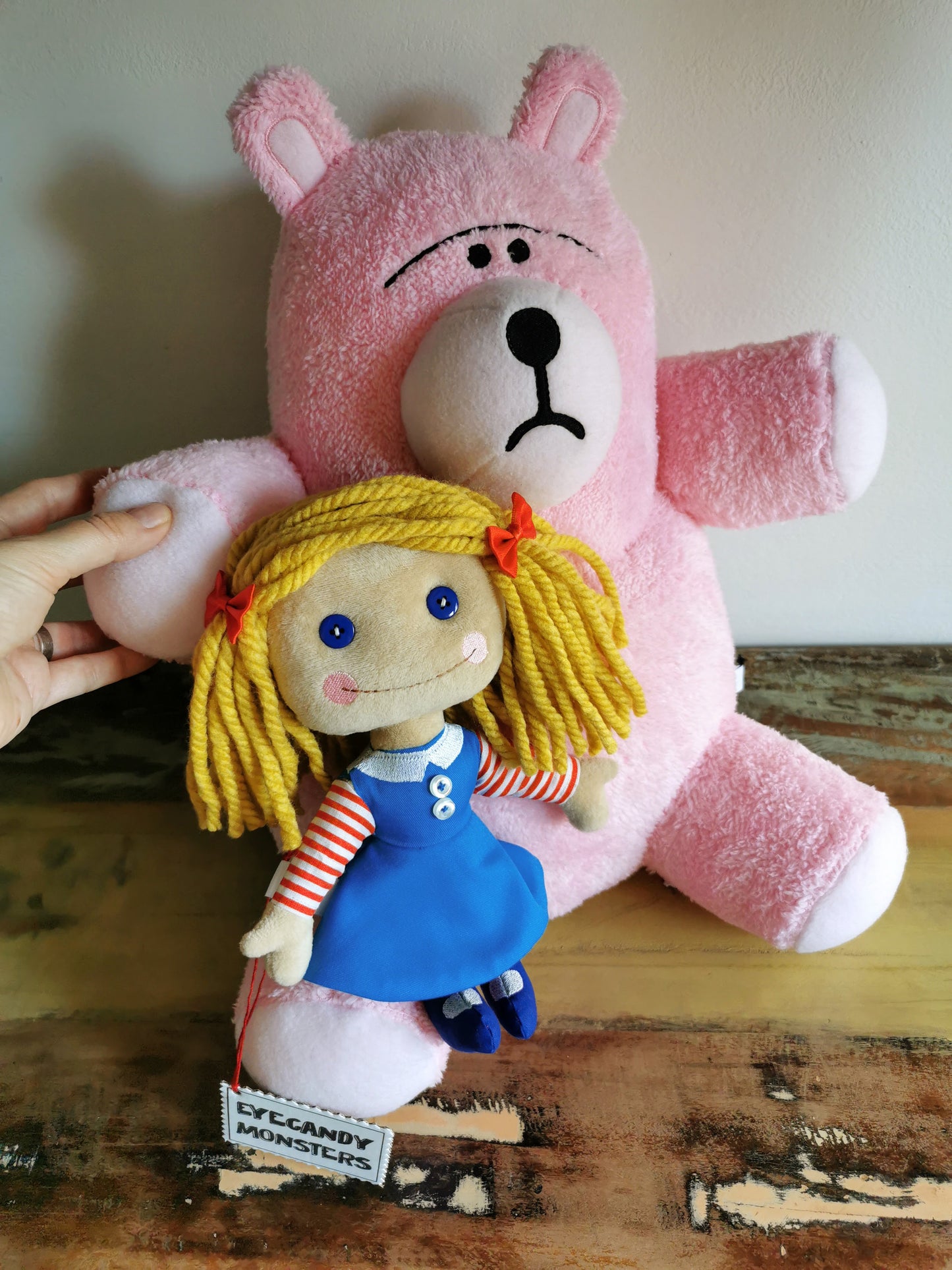 Pluș personalizat Blonde Janie Doll bazat pe Toy Story, Toy Story 2 replică a lui Janie Doll, păpușă camera lui Sid, 23 cm