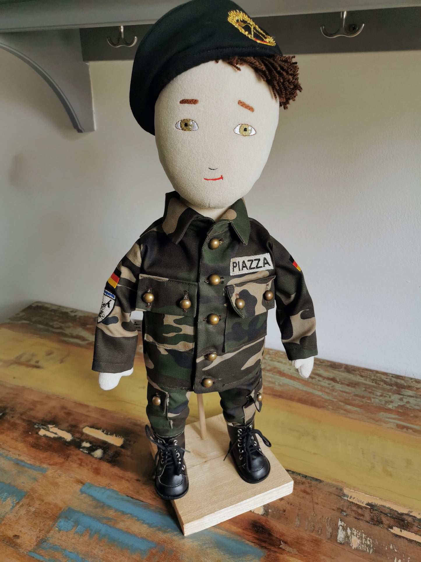 Personalized Doll based on photos, mini-me plush soldier portrait doll , look-alike doll, custom plushie of military, 50 cm