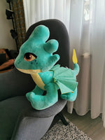 Summer - Dragon Rescue Riders replica plush, custom plush dragon figurine from Rescue Riders, 50/40 cm