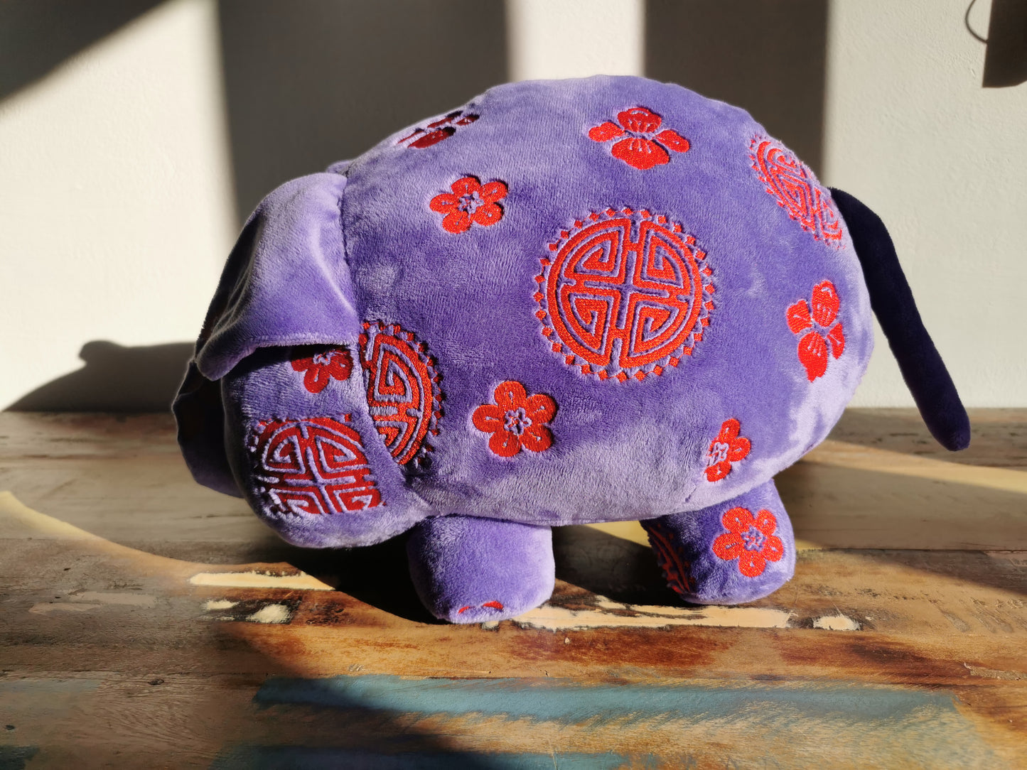 New Year Piggy, custom embroidery plush pig, personalized gift 40 cm