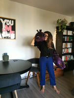 Toji's worm replica plush, purple chubby giant worm plush Cosplay costume inspired by Jujutsu Kaisen series, 160cm