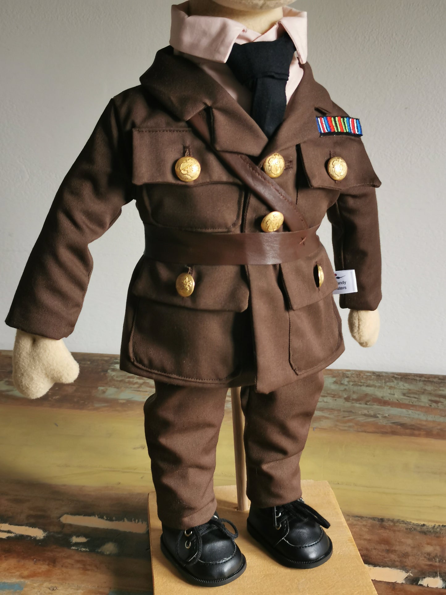 Captain James portrait doll, custom plush doll based on Ghosts BBC series, military doll, mini-me soldier doll