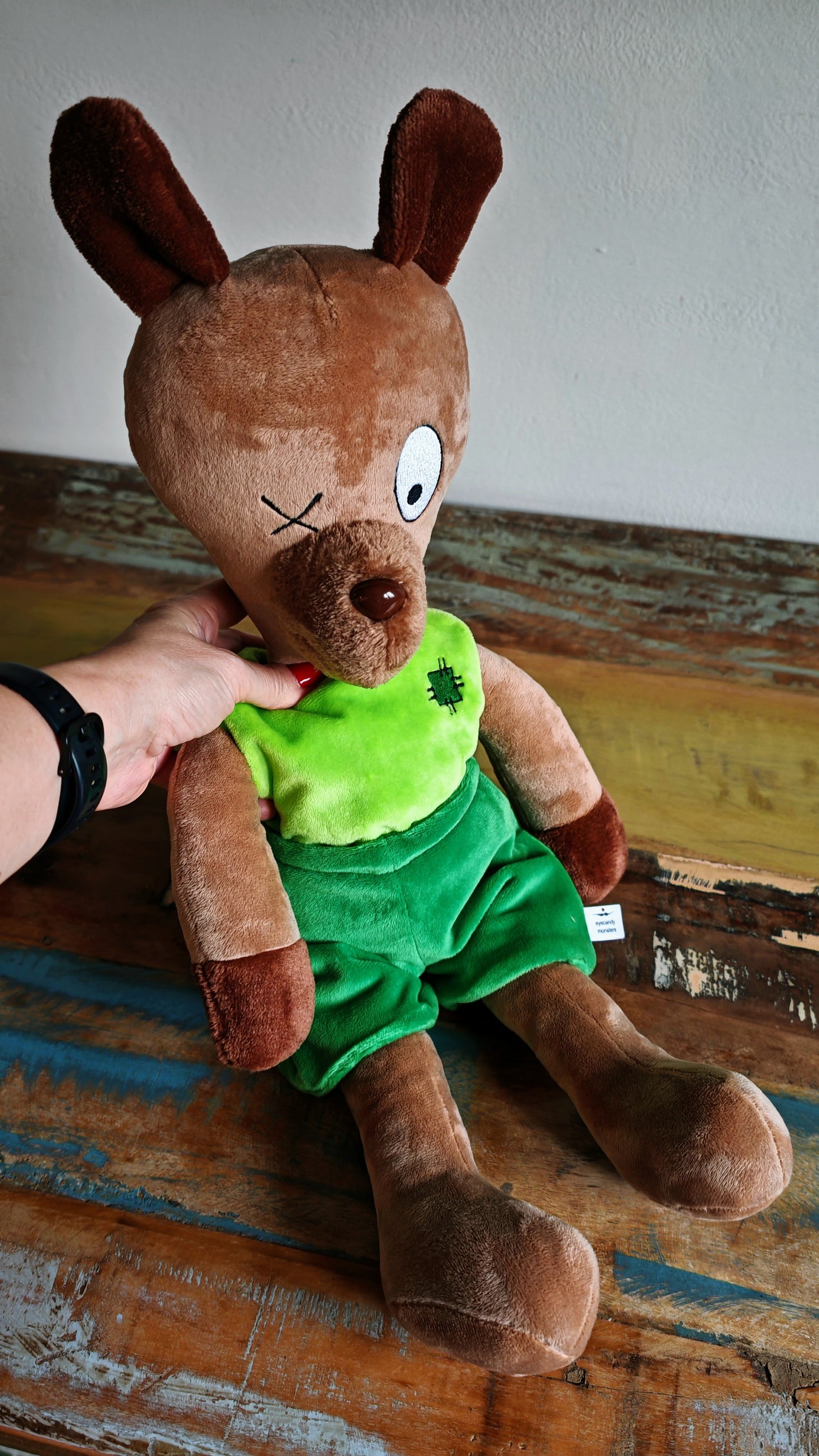 Mr. Kill Plush, custom Horrid Henry replica plush, Soft and cuddly custom plush teddy bear inspired by Horrid Henry cartoon, 56 cm