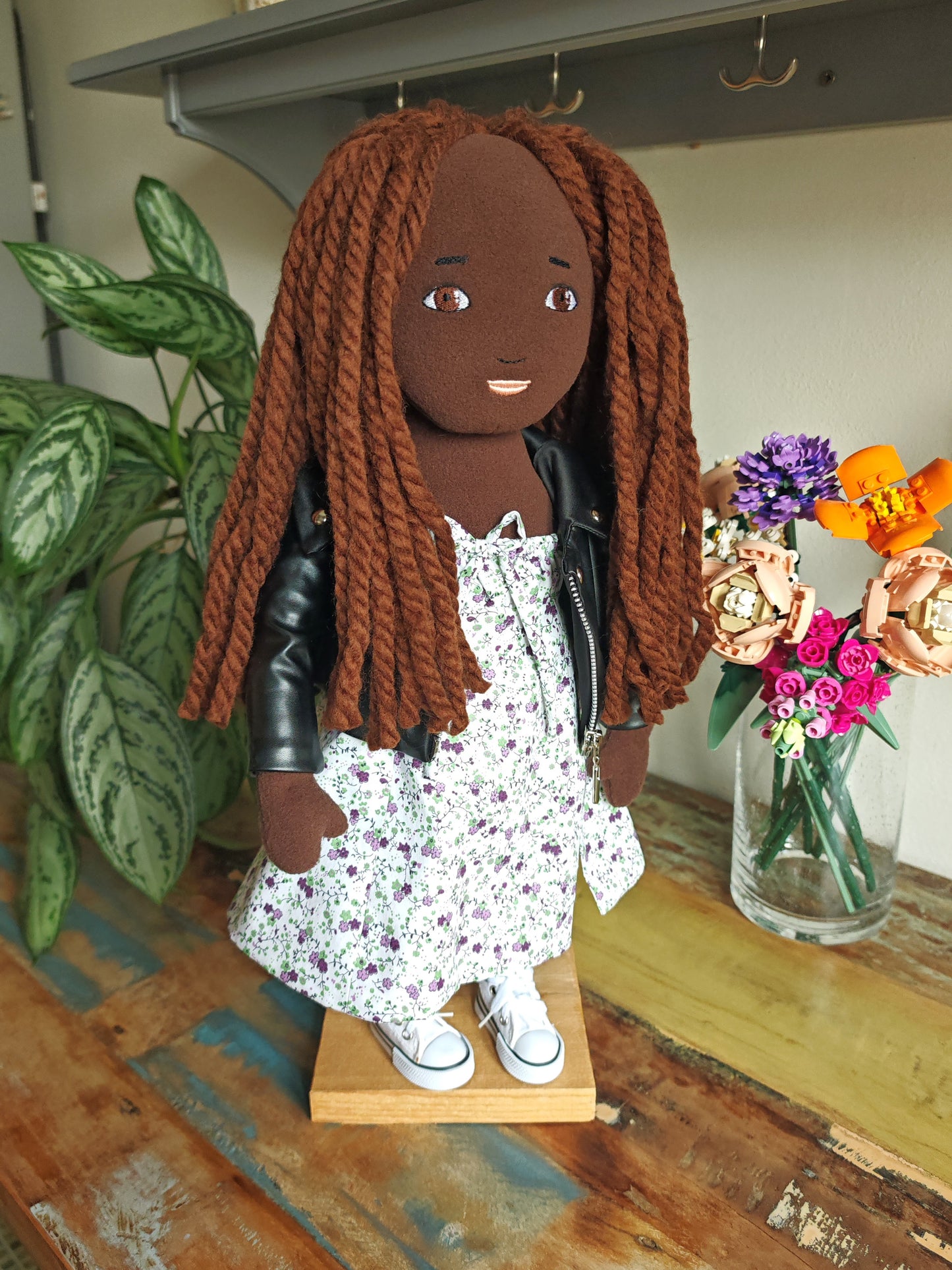 Personalized Portrait Doll based on photos, selfie cloth doll, likeness doll with glasses 50 cm
