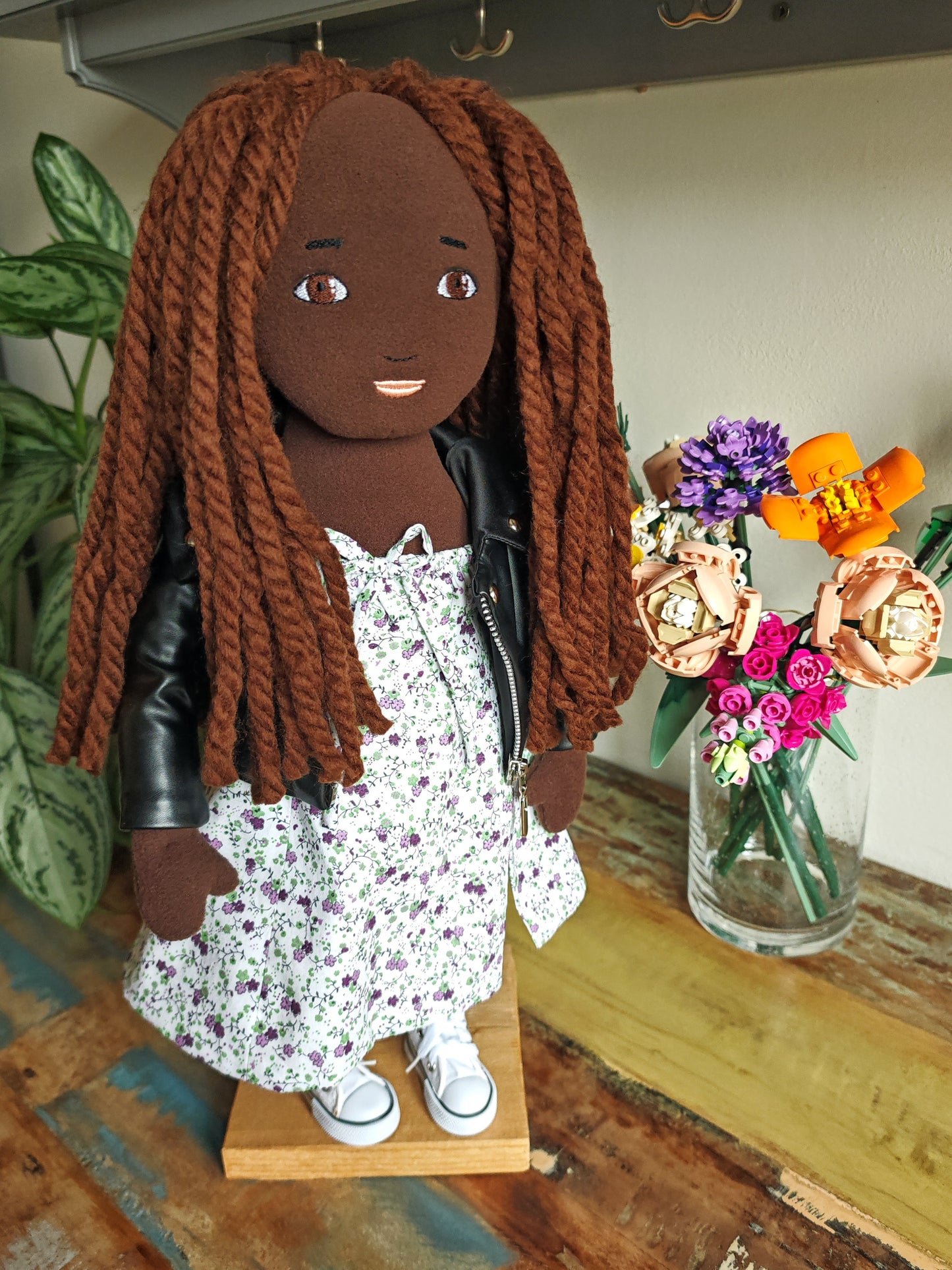 Personalized Portrait Doll based on photos, selfie cloth doll, likeness doll with glasses 50 cm