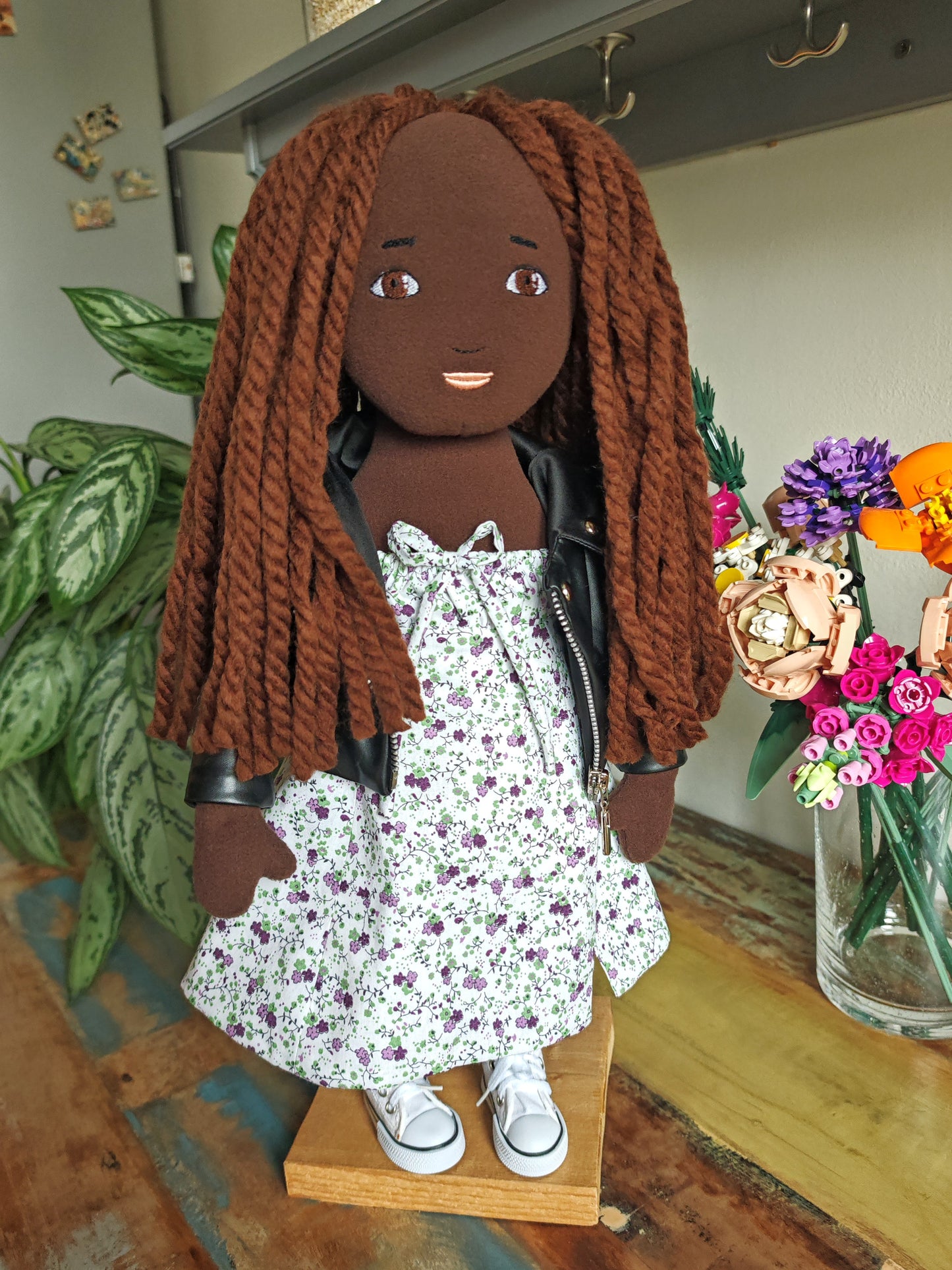 Personalized Portrait Doll based on photos, selfie cloth doll, likeness doll with glasses 50 cm