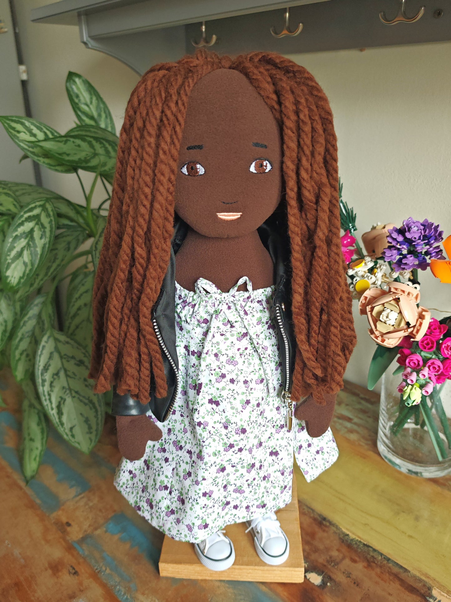 Personalized Portrait Doll based on photos, selfie cloth doll, likeness doll with glasses 50 cm