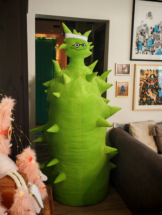 Giant Emory Alien Plush – 185 cm Oversized Stuffed Toy | Aqua Teen Hunger Force Fan Gift | Custom Handmade Soft Alien Pillow