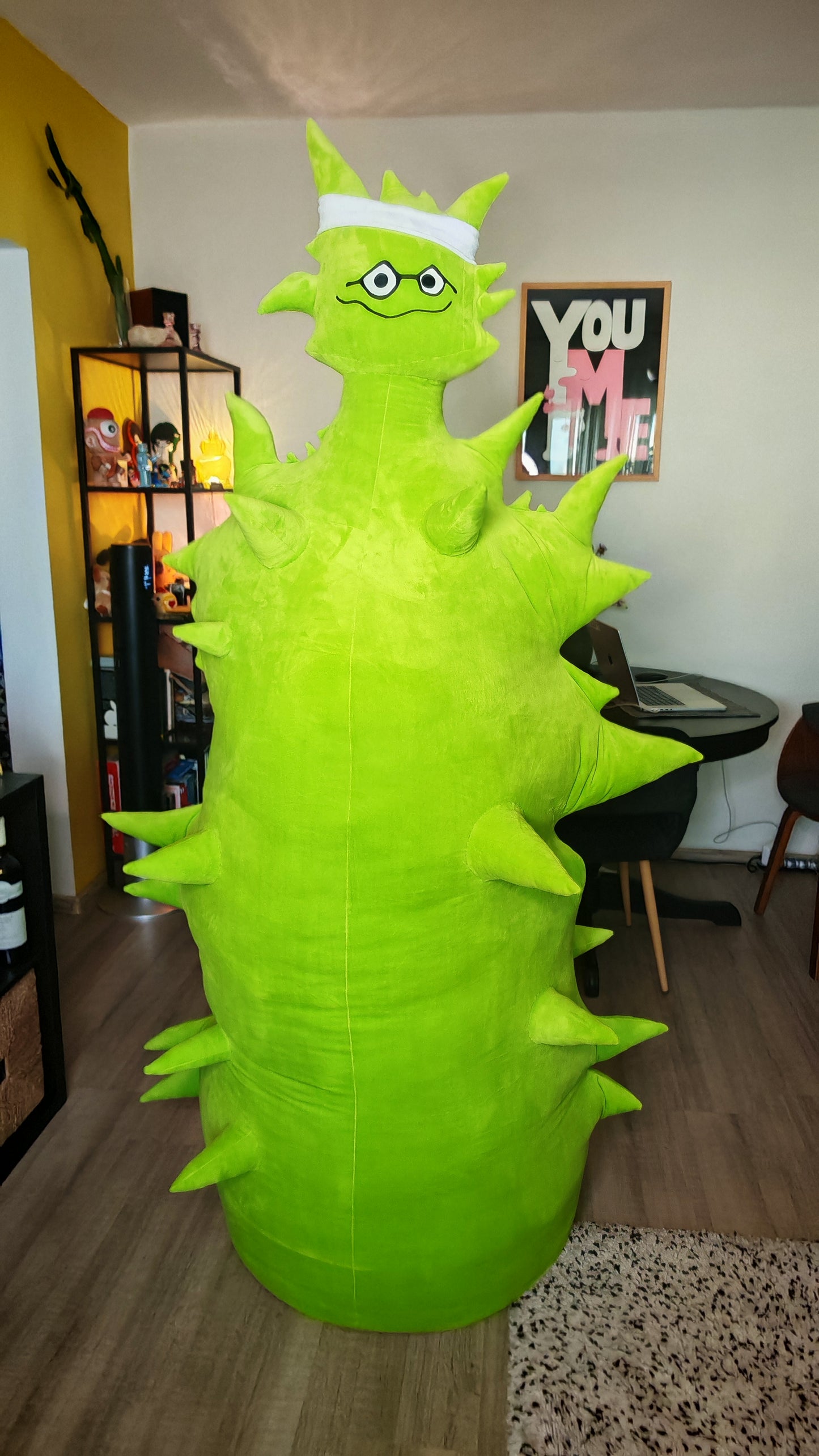 Giant Emory Alien Plush – 185 cm Oversized Stuffed Toy | Aqua Teen Hunger Force Fan Gift | Custom Handmade Soft Alien Pillow