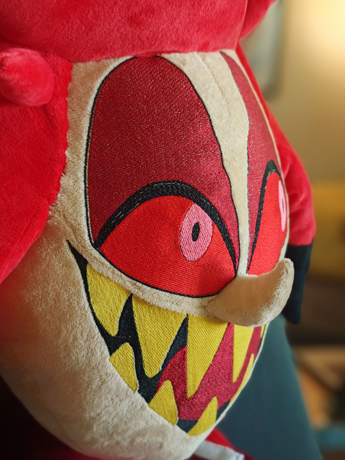 Giant Alastor Inspired Plush buddy, custom replica soft plush from Hazbin Hotel, 185cm