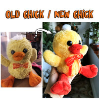 New plush teddy inspired by old plush photos, old childhood toy remake, replica of vintage plush teddy, plush bear replacement