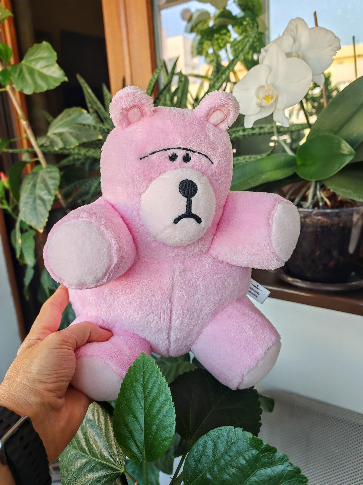 Pink Bear Plush based on Toy Story character, Toy Story 1995 Replica Bear, 25 cm
