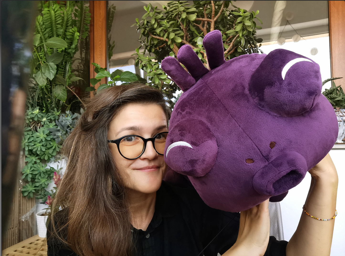 Toji's worm replica plush with big storage pocket inside belly, purple chubby giant worm plush Cosplay costume inspired by Jujutsu Kaisen, 160cm