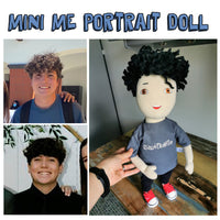 Figurină jucărie portret de pluș personalizată, portret de jucărie, mini-me al unei persoane, jucărie bazată pe o fotografie, mini me 50 cm