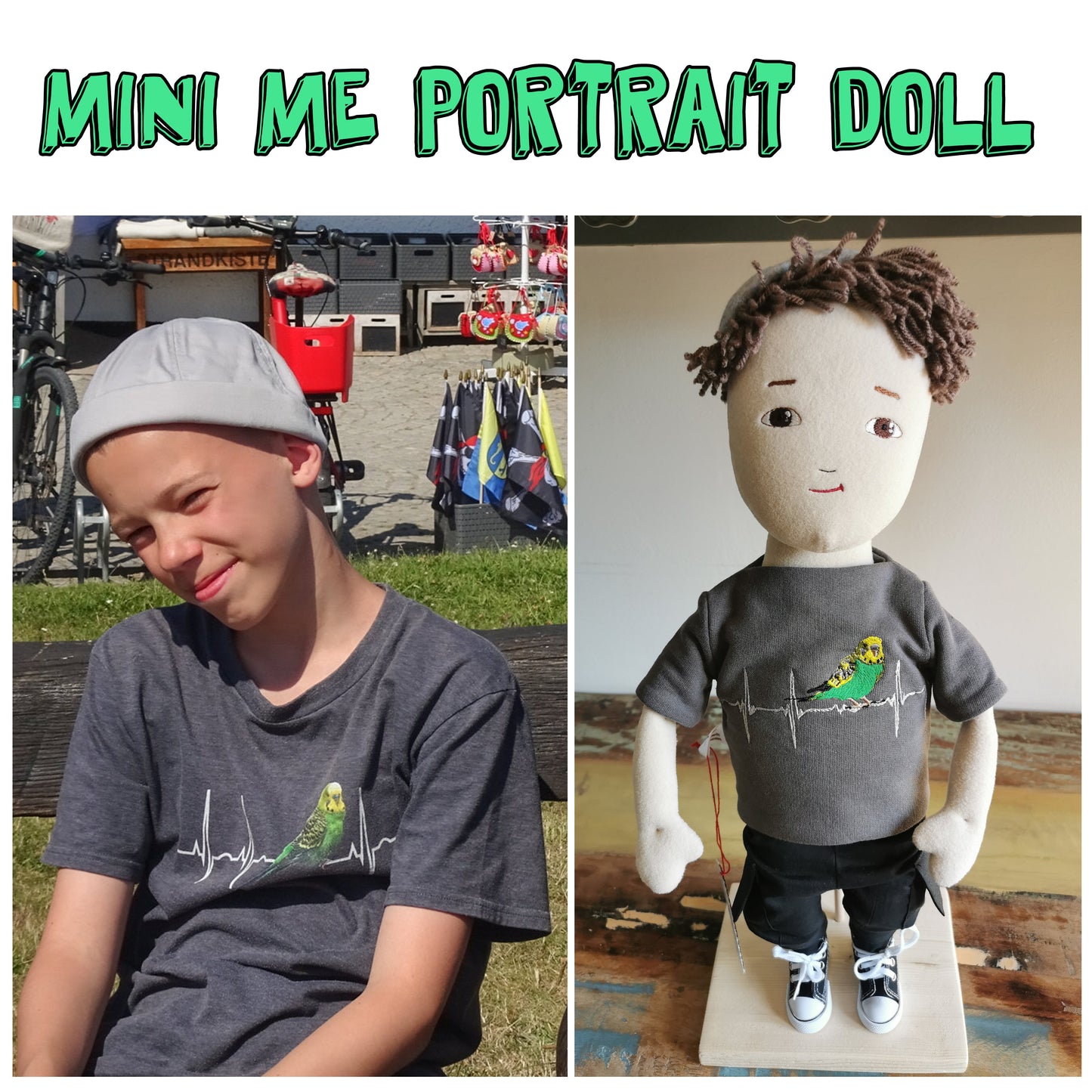 Personalized Doll based on photos, mini-me plush portrait doll, look-alike doll, custom plushie of you, 50 cm