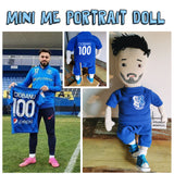 Plush doll replica of real people, selfie fabric doll, football player portrait, custom doll based of photos of you, 50 cm, custom plush doll of your idol