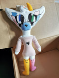 Custom Cat Embroidery Plush based on child's drawing, Doll from Drawing, OOAK