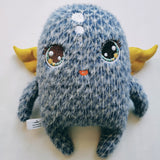 Blue Summer Critter, embroidery plush , 23cm