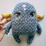 Blue Summer Critter, embroidery plush , 23cm