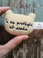 Custom Tiny Plush Pocket Bear with personalized message
