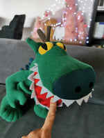 Plush T-REX toy based on drawing, stuffed plush dinosaur based art, custom plush from photo