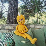 I am Eyecandy - Wall Art, Home Pixie with poem on the back, 75 cm, yellow