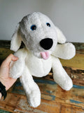 New plush puppy based on old plush photos, old childhood toy remake, replica of vintage plush, custom plushie from photos, toy replacement