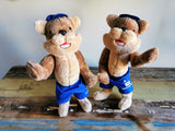 Vidra de pluș bazată pe desen, pluș umplut Instructor de înot Otter, Look Alike Plush, plus personalizat de la fotografie, desen la plus