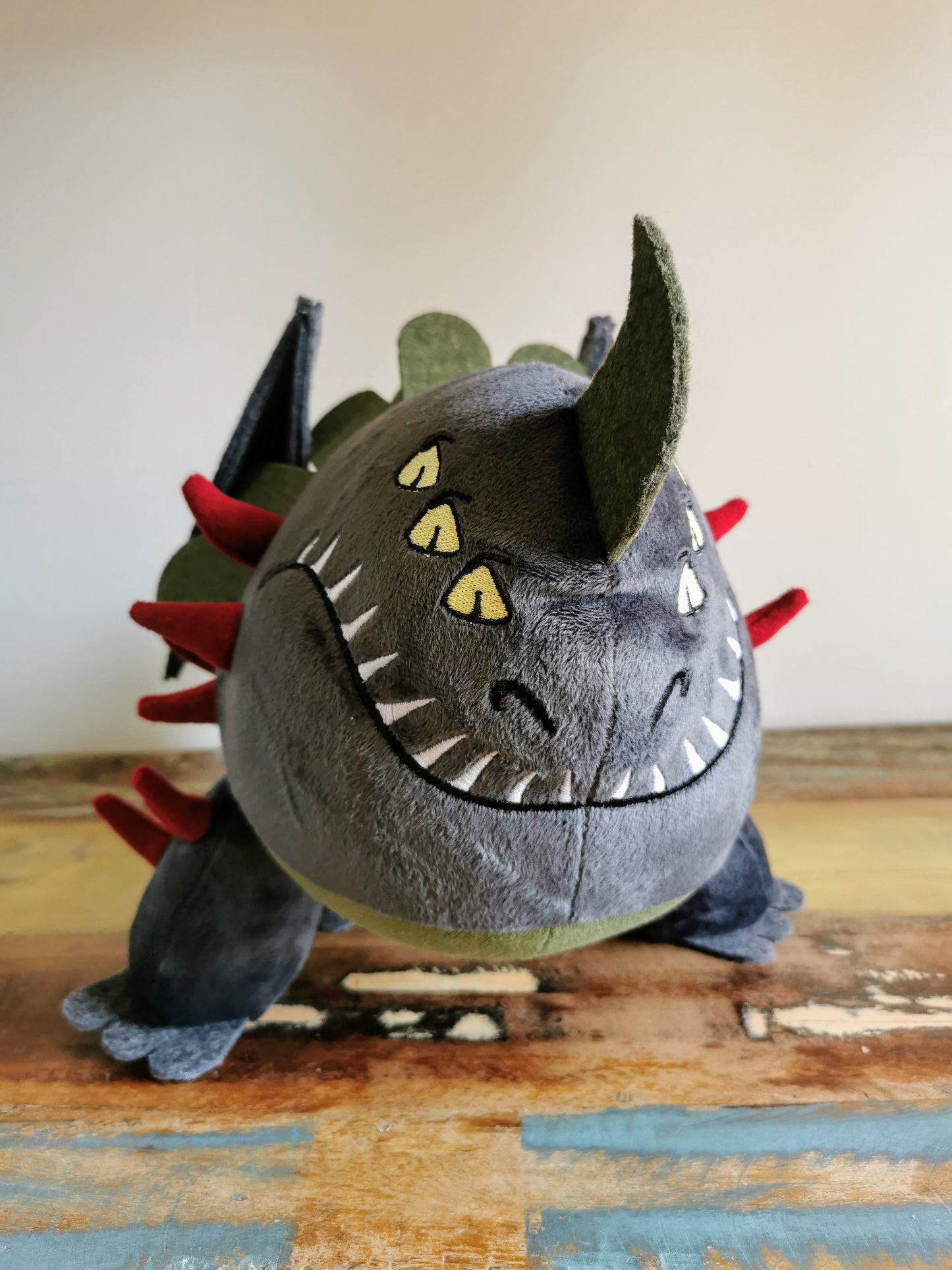 Red Death Dragon plushie, How to Train Your Dragon replica plush, cute plush dragon, custom plush from photo 45cm