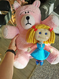 Custom Blonde Janie Doll plush based on Toy Story, Toy Story 2 replica of Janie Doll, Sid's room doll,  23 cm