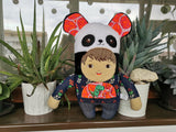 Personalized Panda Portrait Doll based on photos, mini-me plush doll, look-alike child doll, 40 cm