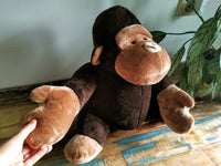 Replica Gorilla plushie based on old Gorilla pictures, recreating your childhood toy, Plush photo clone replica of Gorilla, Plushie replacement