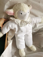 Replica Sheep plush based on old photos, recreating your childhood toy, Plush photo clone replica of plush animal, Plushie replacement