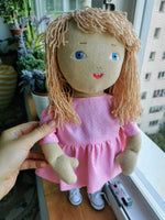 Păpușă Portret personalizat pe baza de fotografii, păpușă din textile, jucărie selfie, păpușă asemănătoare cu persoana reală, 50 cm
