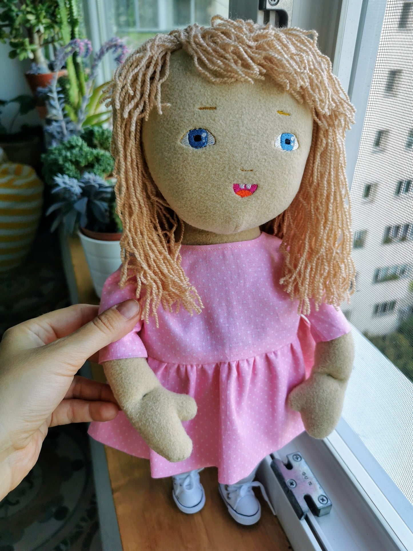 Personalized Portrait Doll based on photos, selfie cloth doll, likeness doll with glasses 50 cm