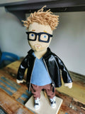 Figurină jucărie portret de pluș personalizată, portret de jucărie, mini-me al unei persoane, jucărie bazată pe o fotografie, mini me 50 cm