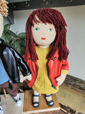 Păpușă Portret personalizat pe baza de fotografii, păpușă din textile, jucărie selfie, păpușă asemănătoare cu persoana reală, 50 cm