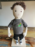 Replica Doll of real people, plush doll from photos, Mini-me doll, personalized plush doll with custom outfit, portrait doll 50 cm