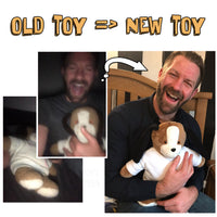 Replica Teddy bear based on old Teddy bear pictures, recreating your childhood toy, Plush photo clone replica of teddy, Plushie replacement