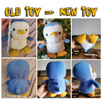 Replica plush based on old plush pictures, recreating your childhood toy, Plush photo clone replica of teddy, Plushie replacement