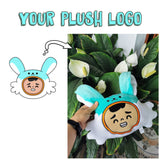 Your Logo as a Soft Plushie, plush replica of your logo, plush toy based on drawing, custom plush design, brand identity as custom plush