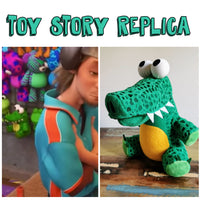 Toy Story 4 Replica Crocodile, 27 cm, custom plush crocodile, OOAK gift for a true Toy Story Fan