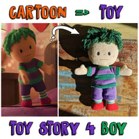 Toy story 4 doll boy replica plush