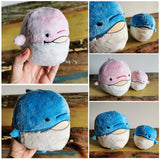 Custom Dolphin Family based on Old Toy Photos, recreated dolphin plush
