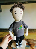 Personalized Portrait Doll based on selfie, mini-me plush doll, look-alike doll, custom plushie doll of you, 50 cm